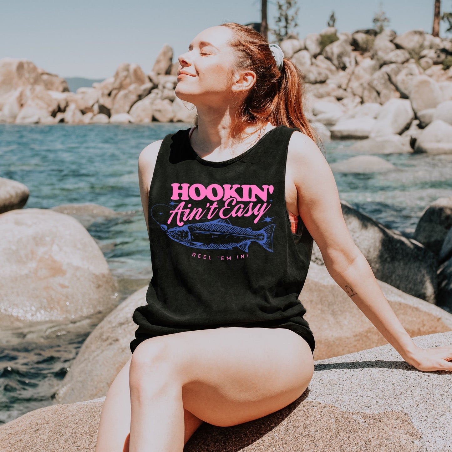 Hookin' Ain't Easy Clear Film Screen Print