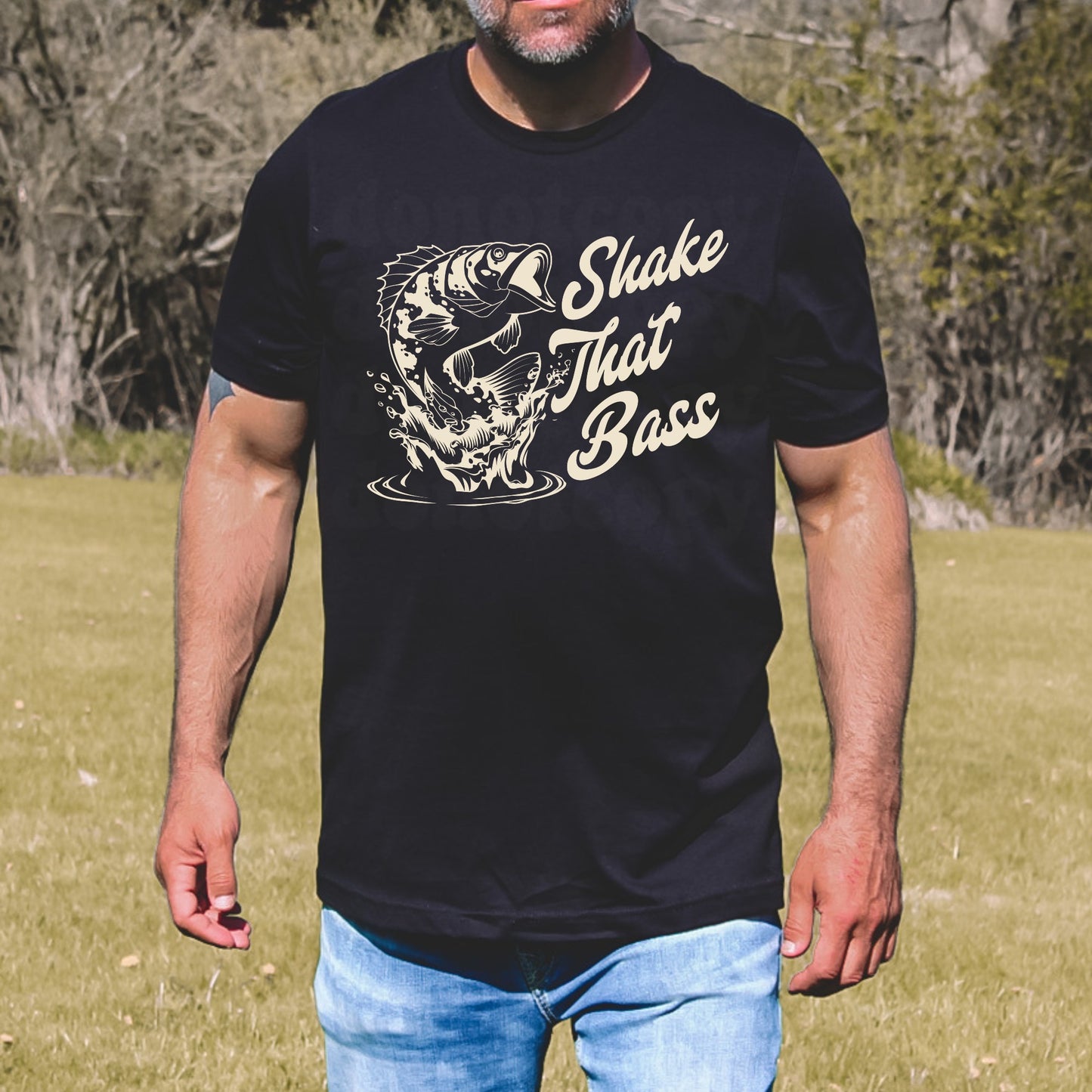 Shake That Bass OATMEAL INK Screen Print