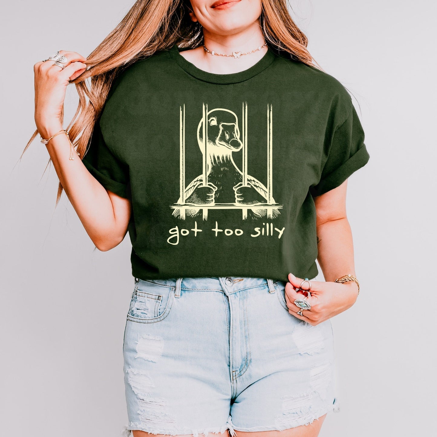 Got Too Silly LIGHT YELLOW INK Screen Print