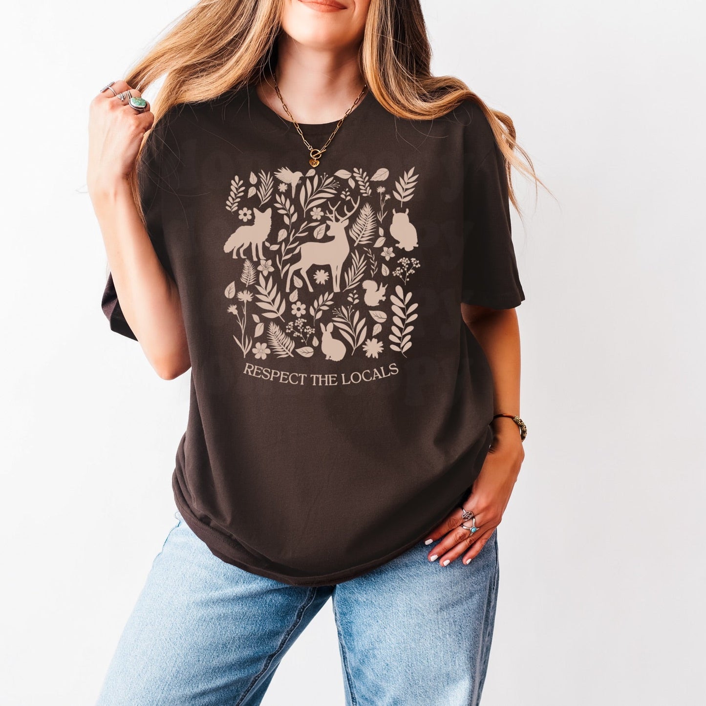 Respect The Locals OATMEAL INK Screen Print