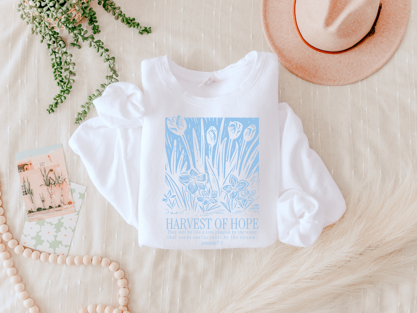 Harvest of Hope LIGHT BLUE INK Screen Print