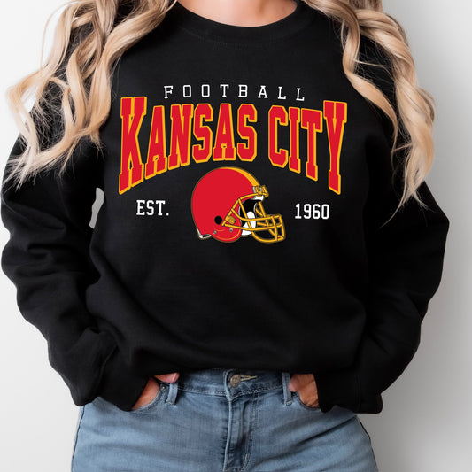 K C Classic Football Graphic Tee