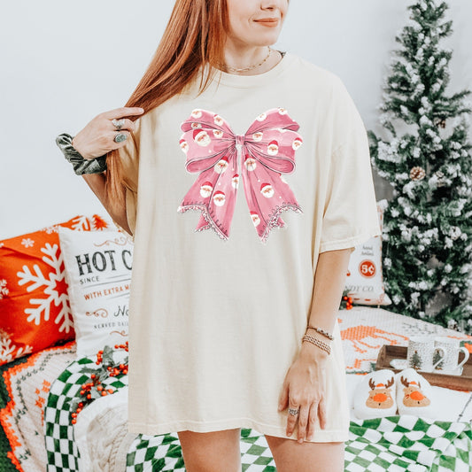 Santa Bow Graphic Tee
