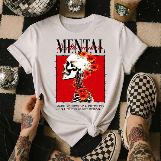 Glitter Be Kind to Your Mind Graphic Tee