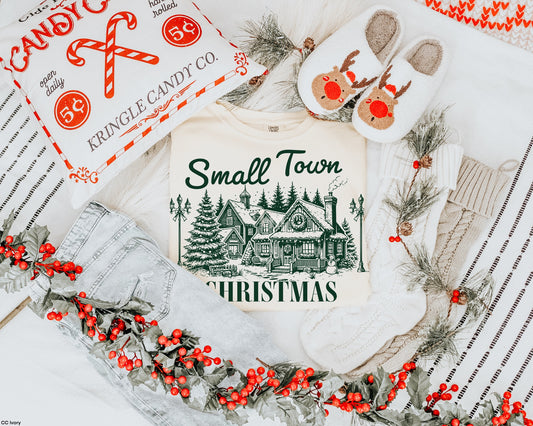 Small Town Christmas Graphic Tee