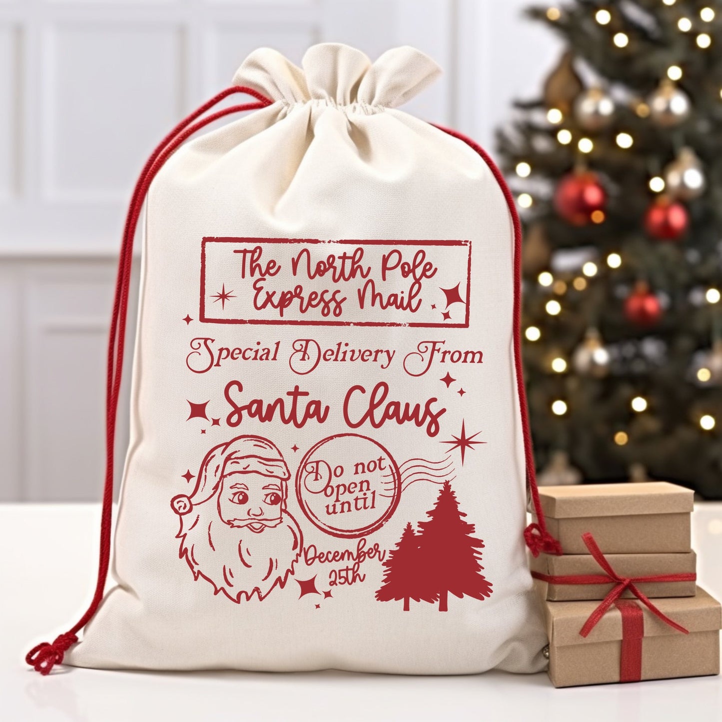 North Pole Santa Sacks