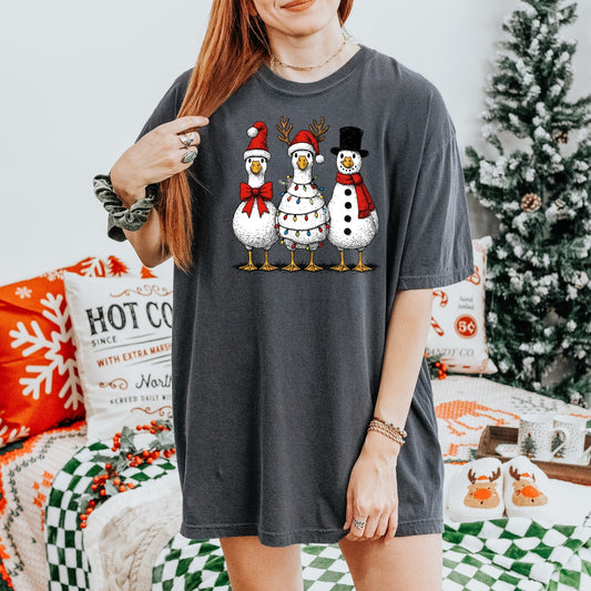 Christmas Geese Graphic Tee