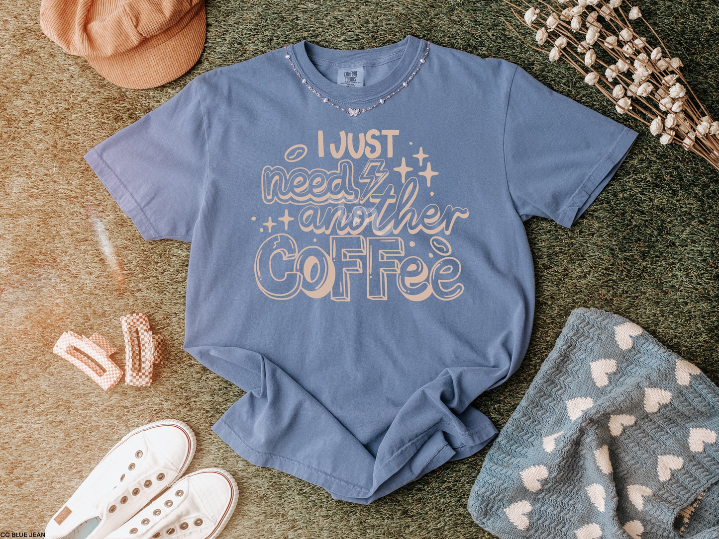 Need Another Coffee OATMEAL INK Screen Print