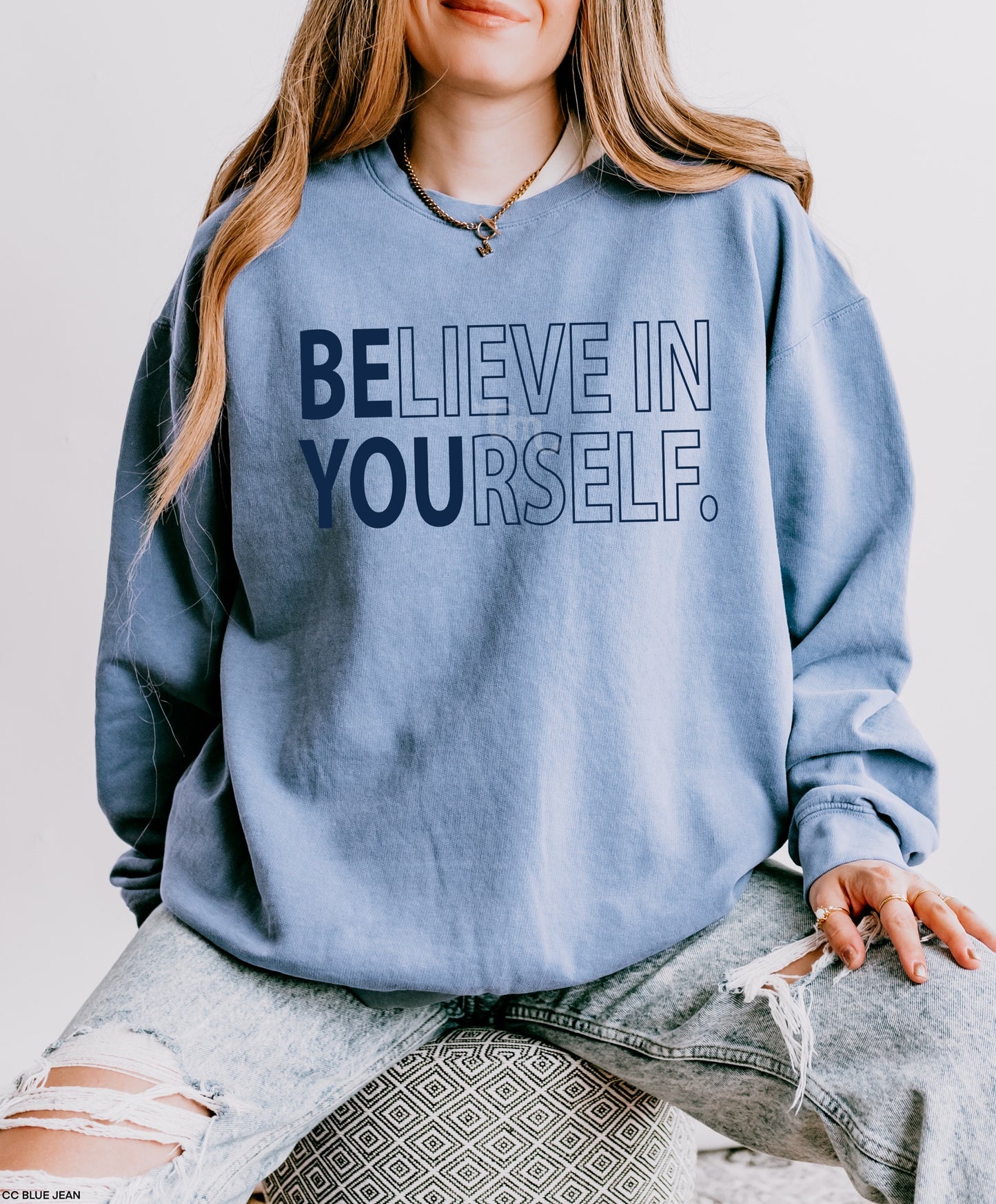 Be You NAVY INK Screen Print