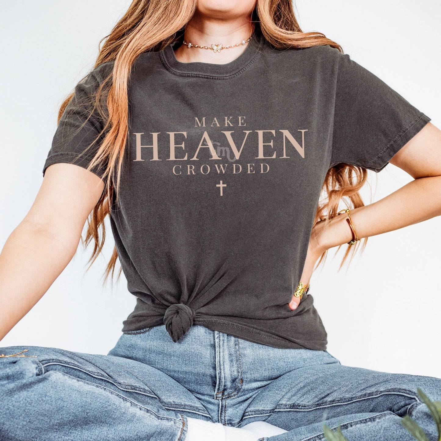 Make Heaven Crowded OATMEAL INK Screen Print