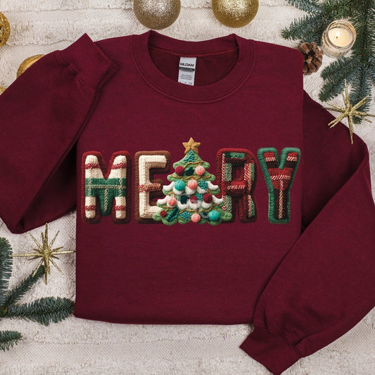 Flannel Merry Graphic Tee