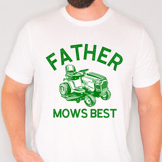 Father Mows Best Graphic Tee