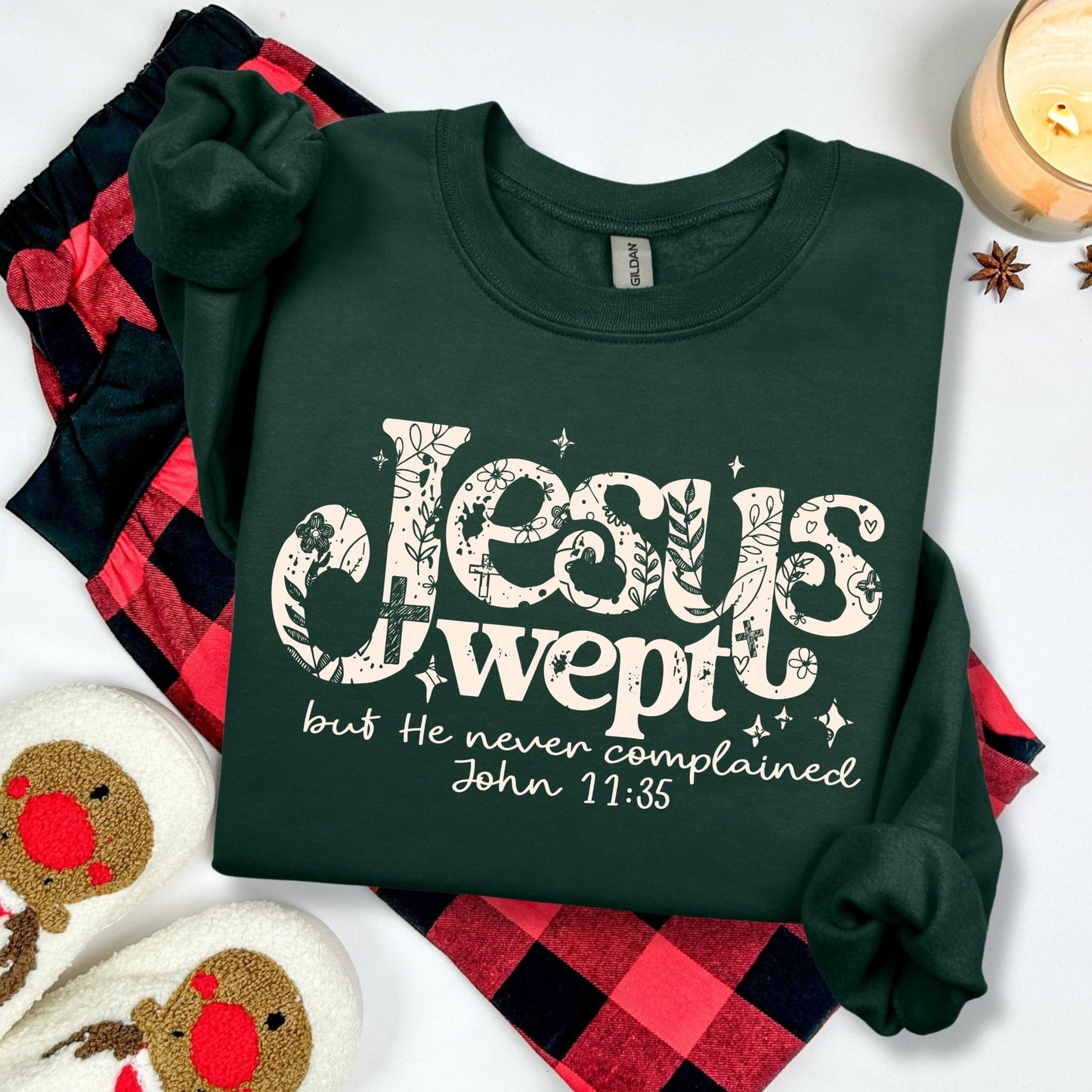 Jesus Wept OATMEAL INK Screen Print