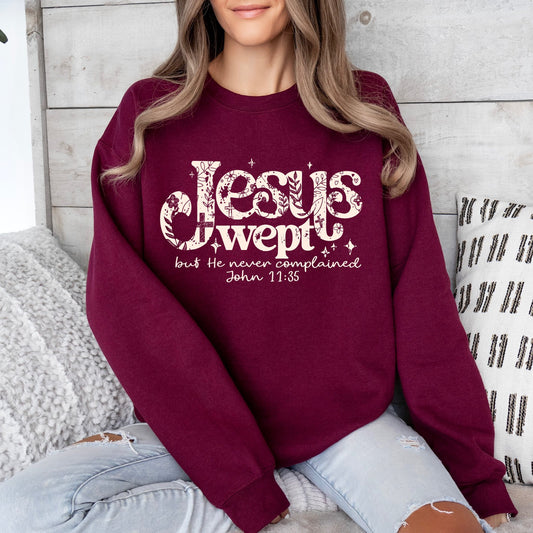 Jesus Wept OATMEAL INK Screen Print