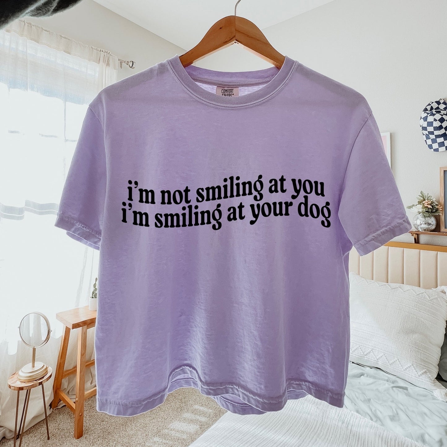 I'm not Smiling at you. I'm Smiling at Your Dog Screen Print
