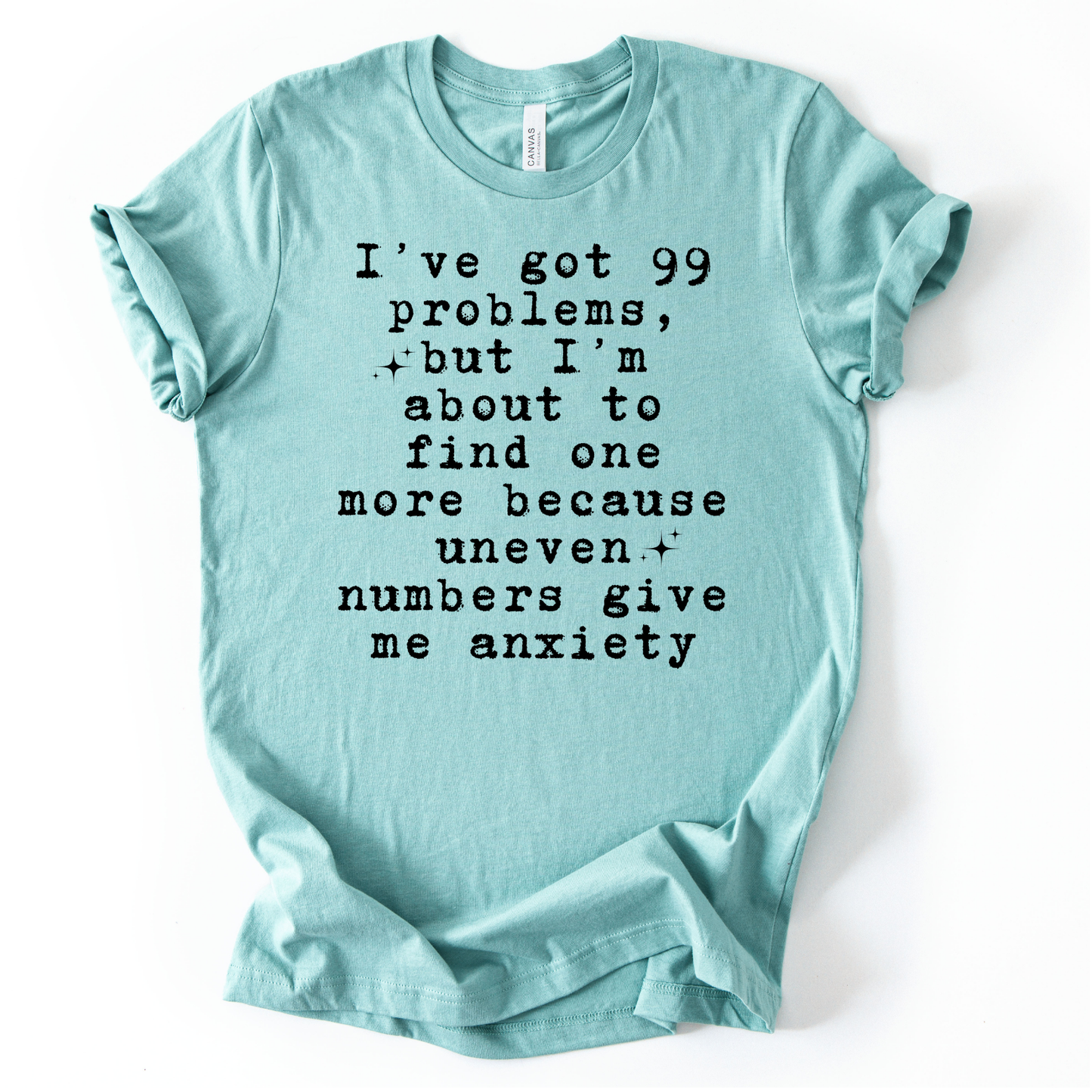 99 Problems Uneven Numbers Screen Print