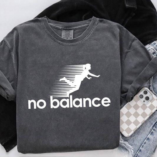 No Balance WHITE INK Screen Print