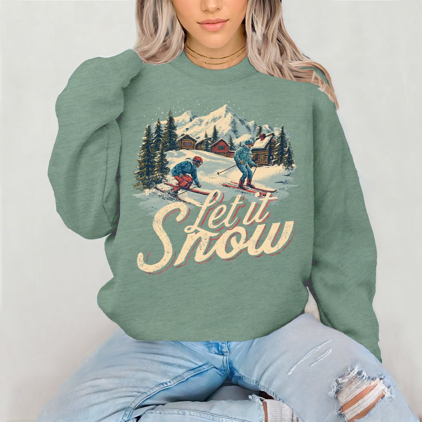 Let it Snow Clear Film Screen Print