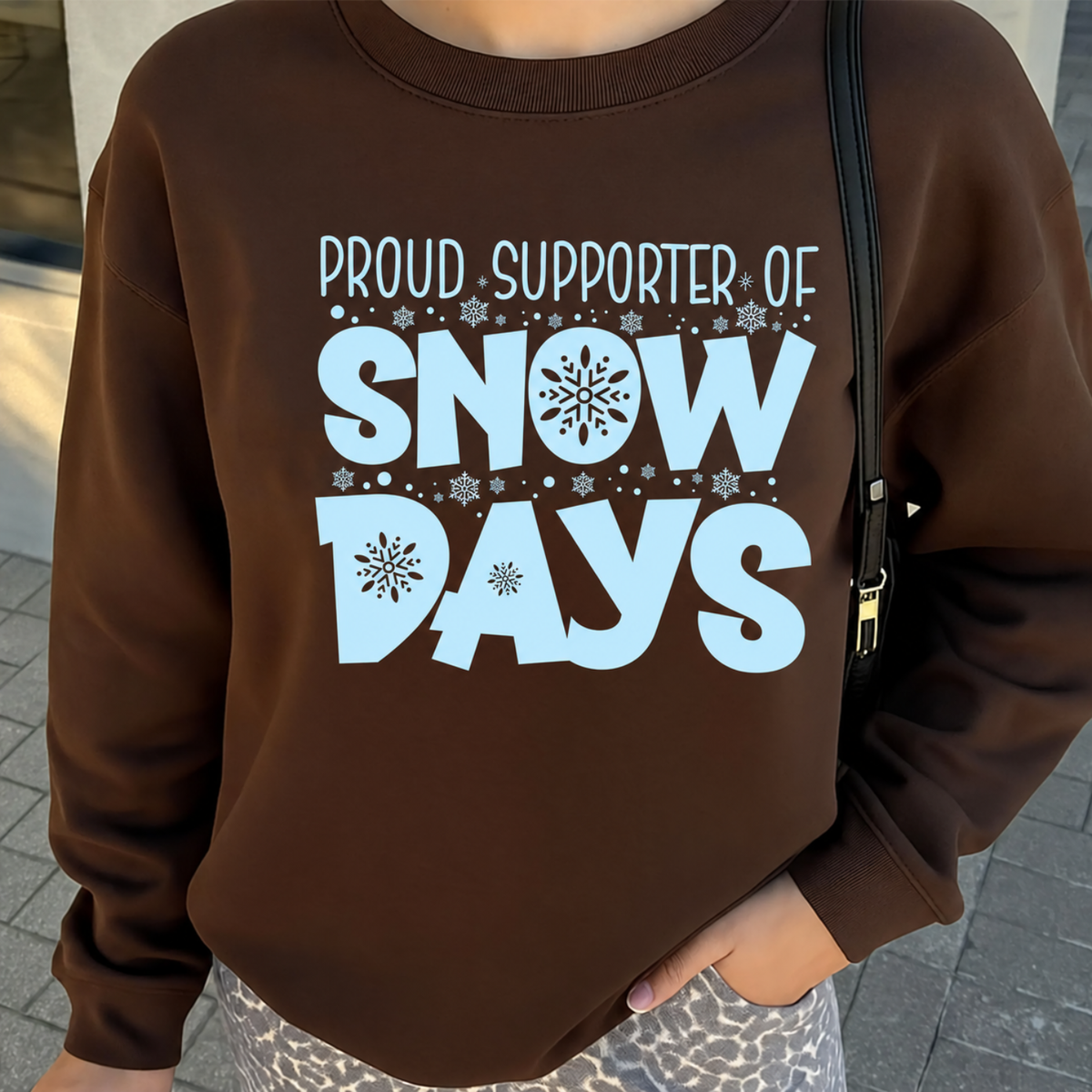 Snow Days Supporter BLUE INK Screen Print