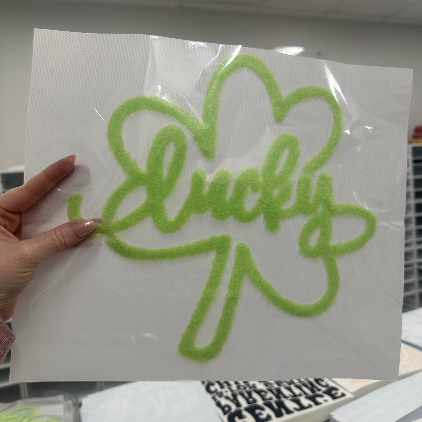 Lucky Clover Fluffy Patch