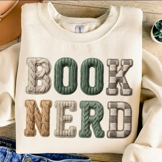 Book Nerd Clear Film Screen Print