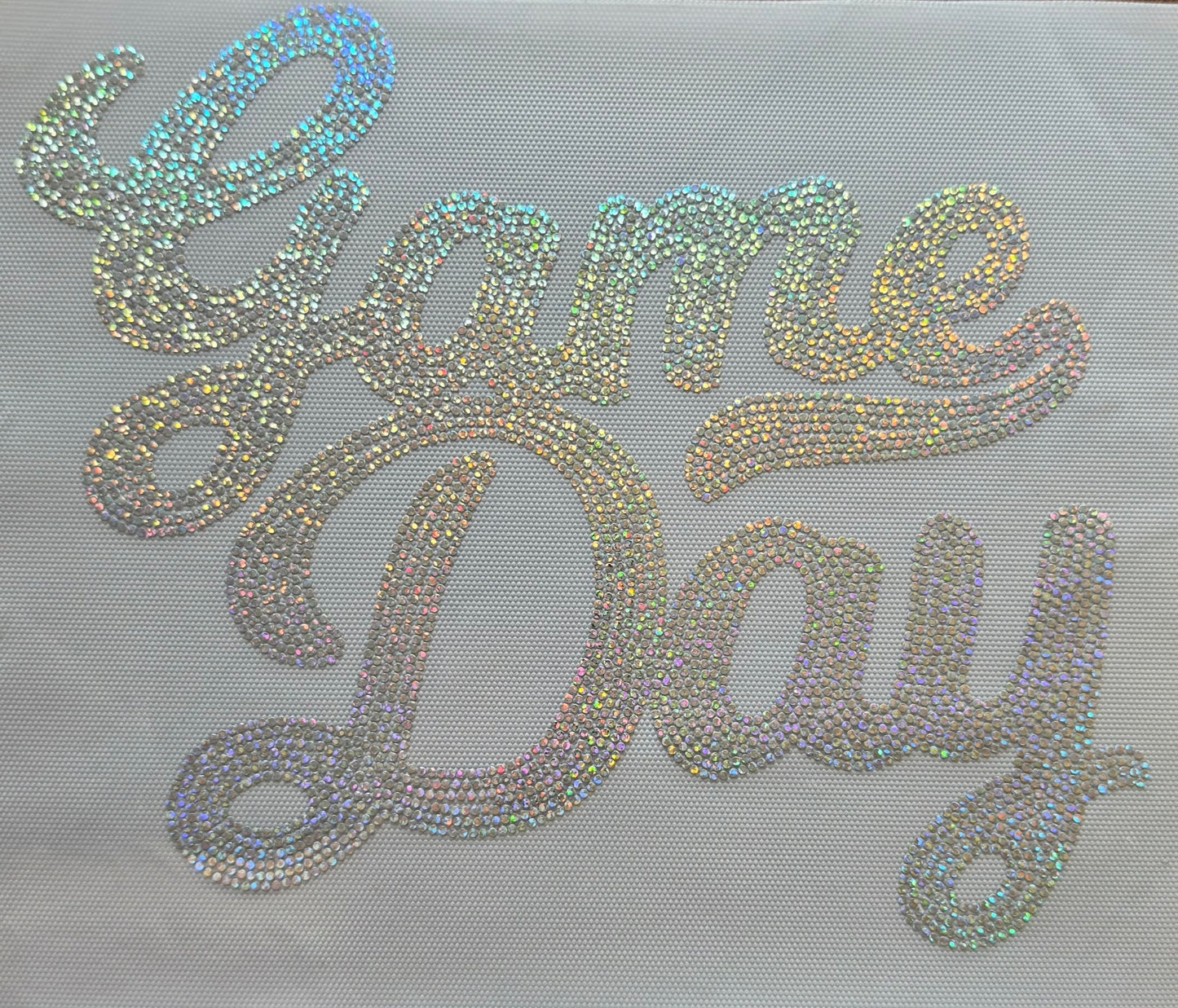 Game Day HOLOGRAPHIC SILVER SPANGLES Transfer