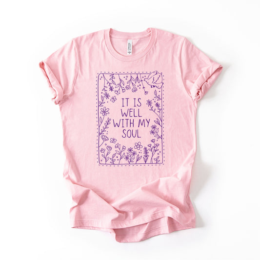 It is Well With my Soul DARK PURPLE INK Screen Print