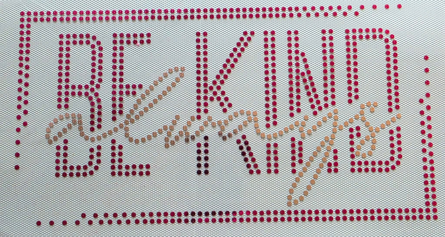 Be Kind Always TWO TONE PINK SPANGLES Transfer