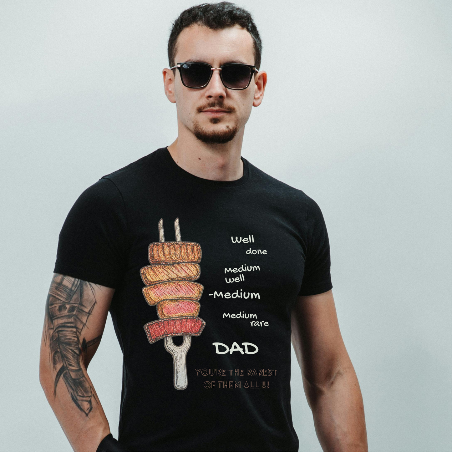 Rarest Dad Clear Film Screen Print