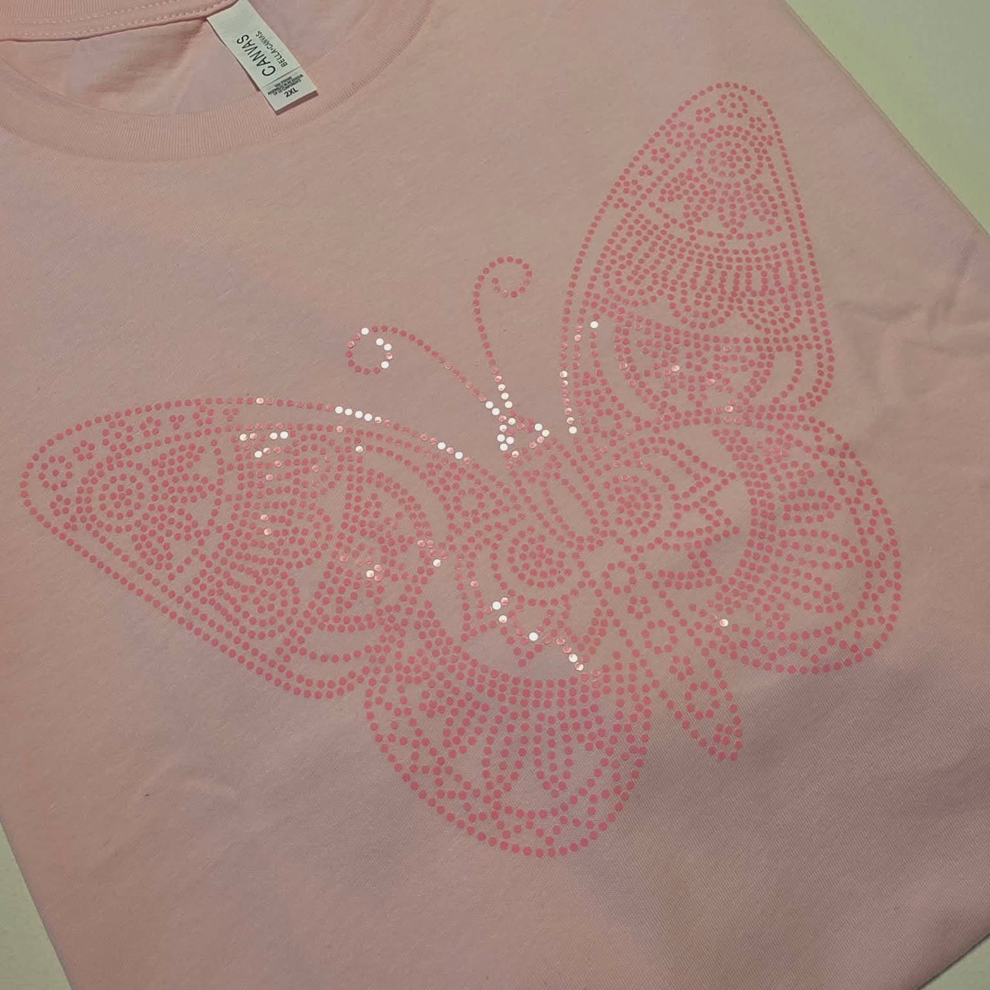Butterfly NEON PINK COLOR Spangles