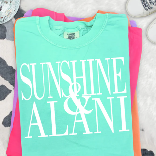 Sunshine & WHITE INK Screen Print