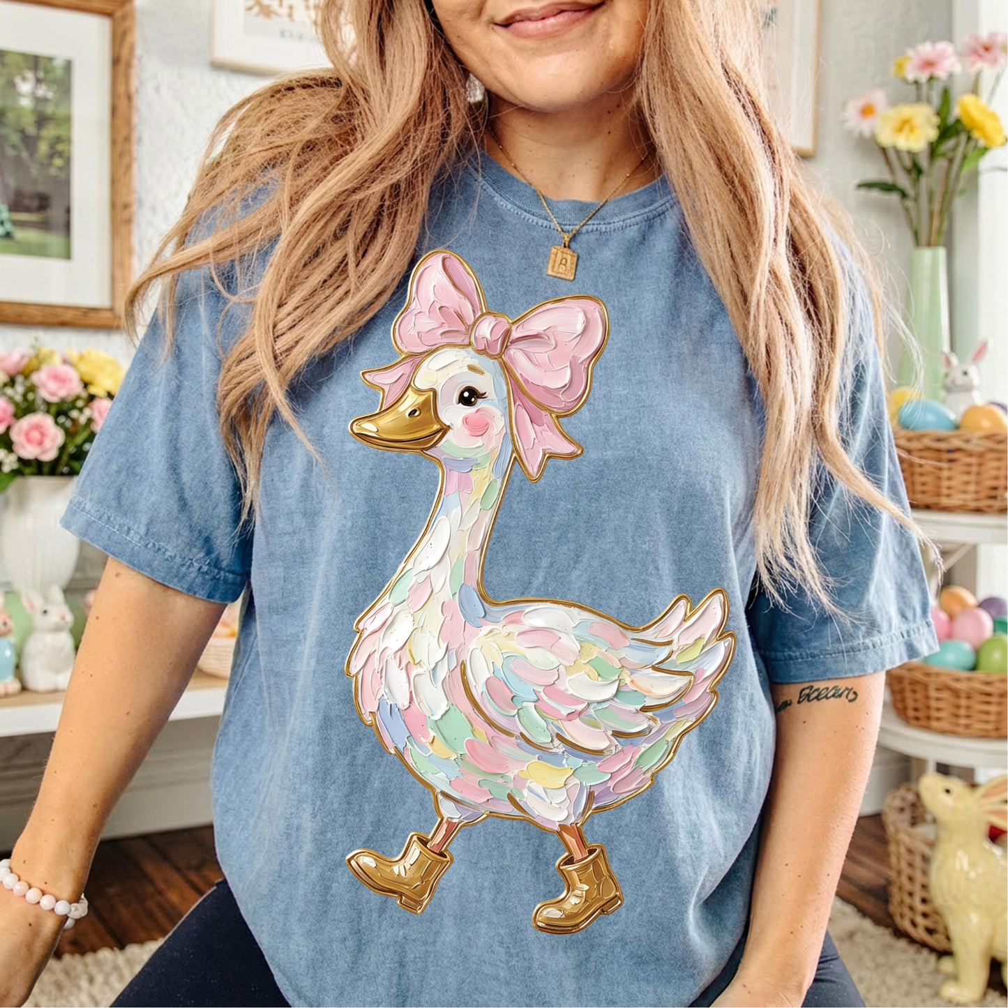 Girly Goose Clear Film Screen Print