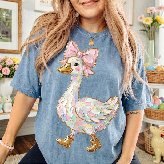 Girly Goose Clear Film Screen Print