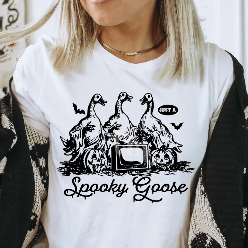 Just a Spooky Goose Graphic Tee