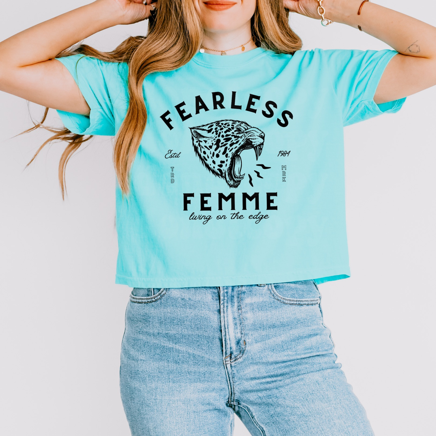 Fearless Femme Living on the Edge Screen Print