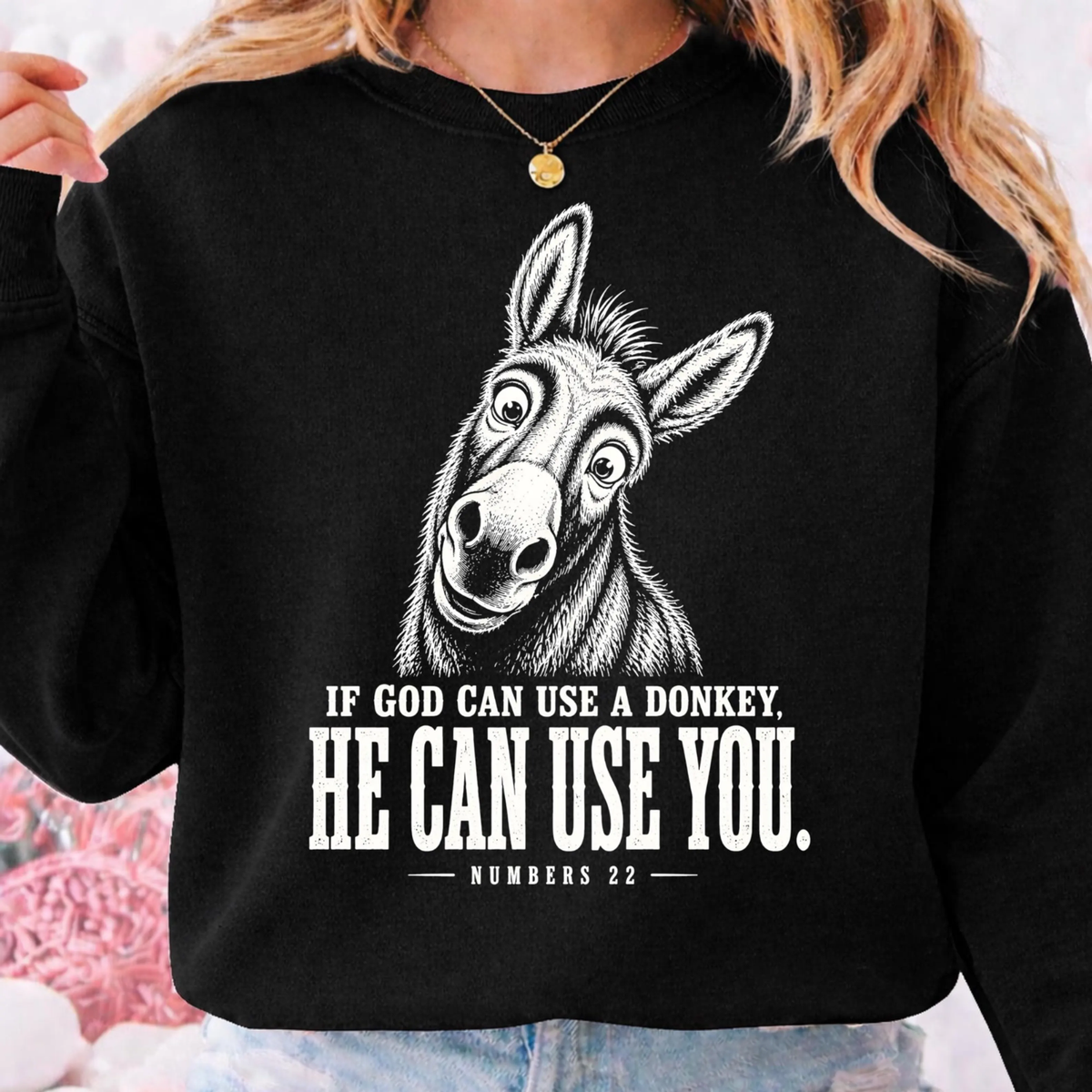 He Can Use You WHITE INK Screen Print