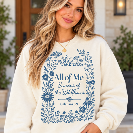 All For One Gildan Crewneck Sweatshirt FRONT ONLY