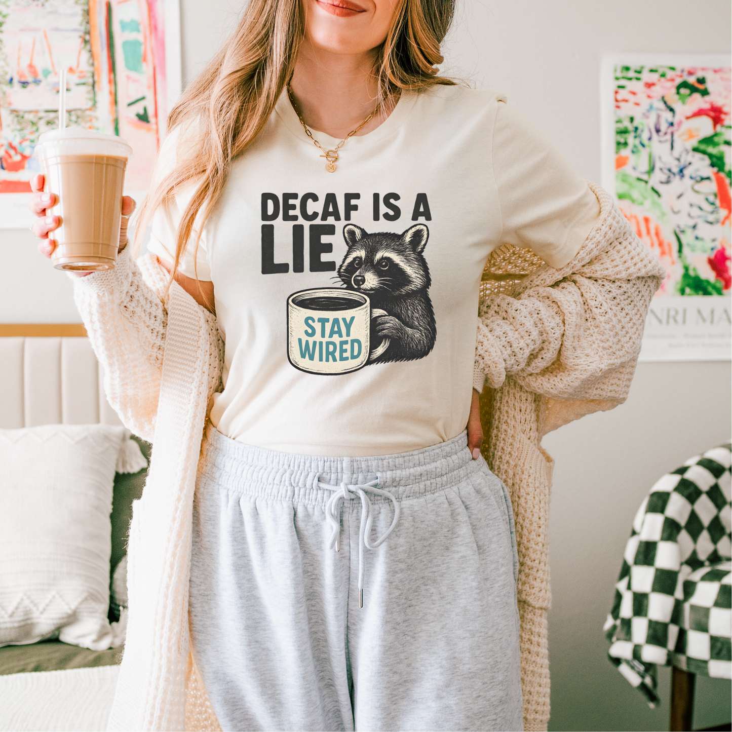 Decaf is a Lie DTF Transfer