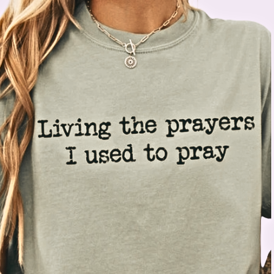 Living the Prayers I Used to Pray Screen Print