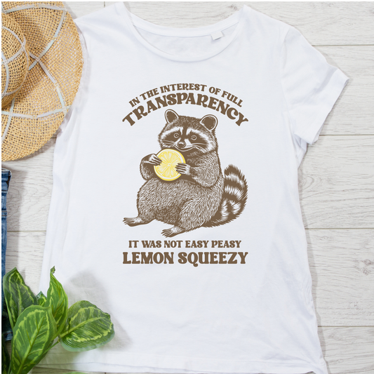 Easy Peasy Raccoon Graphic Tee