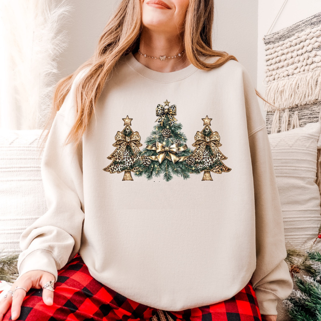 Festive Christmas Trees Graphic Tee