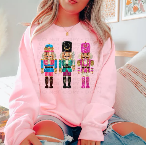 Faux Sparkle Nutcracker Graphic Tee