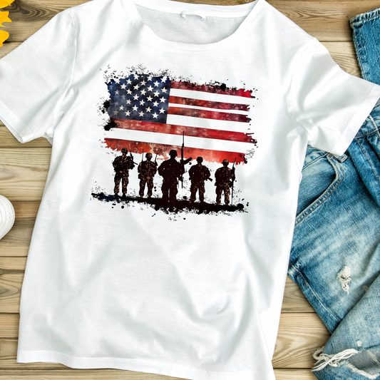 Soldiers Flag Graphic Tee