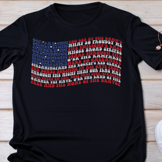 National Anthem Flag Graphic Tee