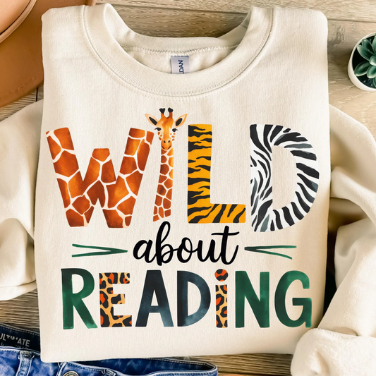 Wild About Reading DTF Transfer