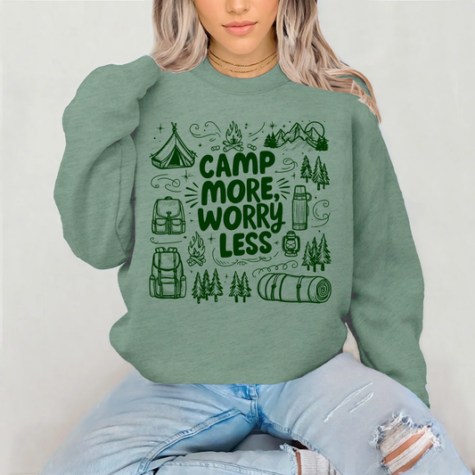 Camp More Worry Less Graphic Tee