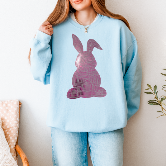 Pink Bunny Spangles Transfer
