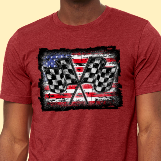 Checkered Flag DTF Transfer