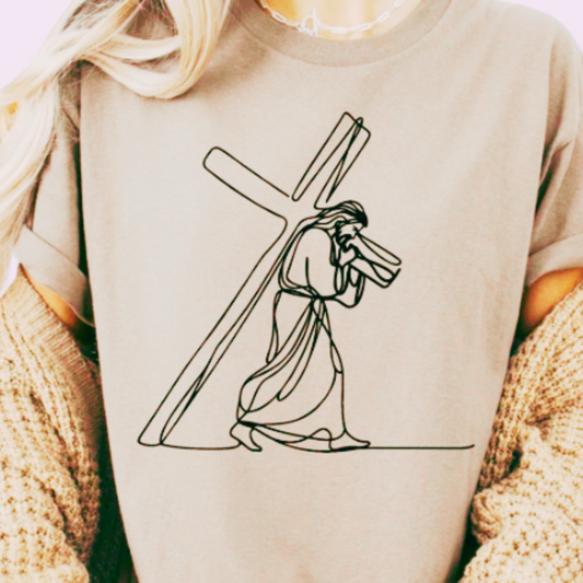 The Cross He Carries Graphic Tee