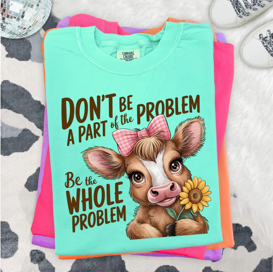 Be the Whole Problem Clear Film Screen Print